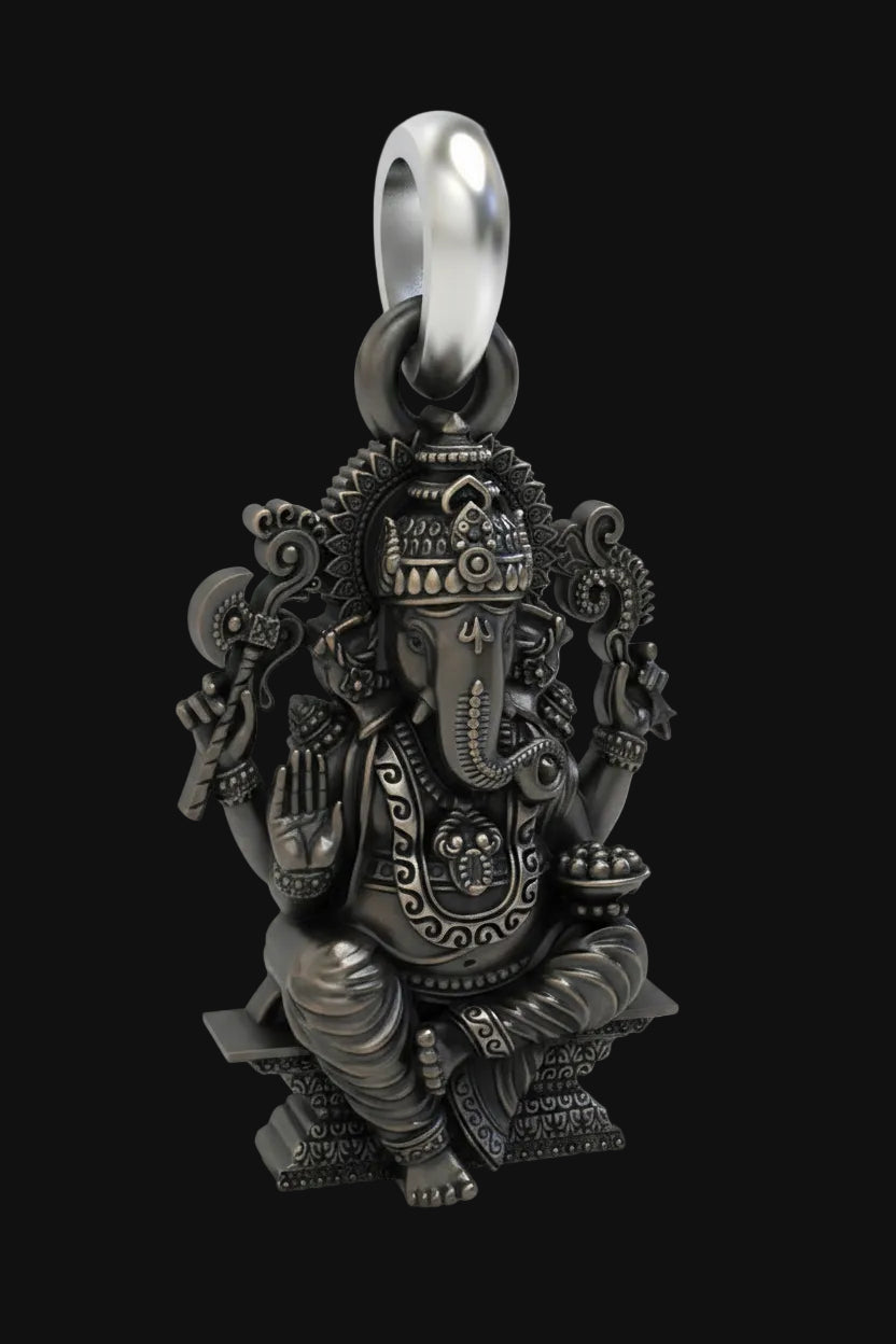 925 Silver Ganesha Pendant