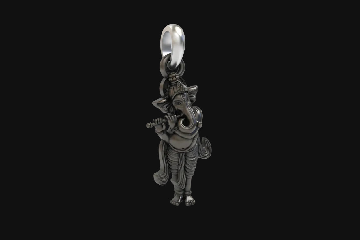 Sacred Blessings: 925 Silver Ganeshji