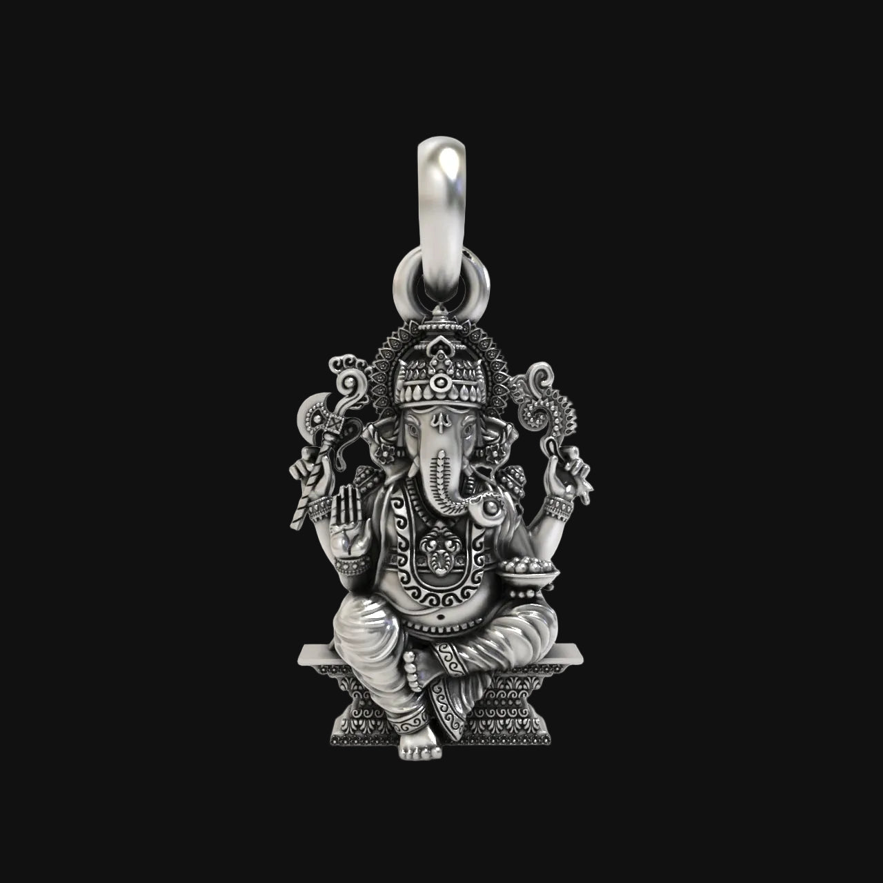 925 Silver Ganesha Pendant