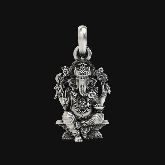 925 Silver Ganesha Pendant