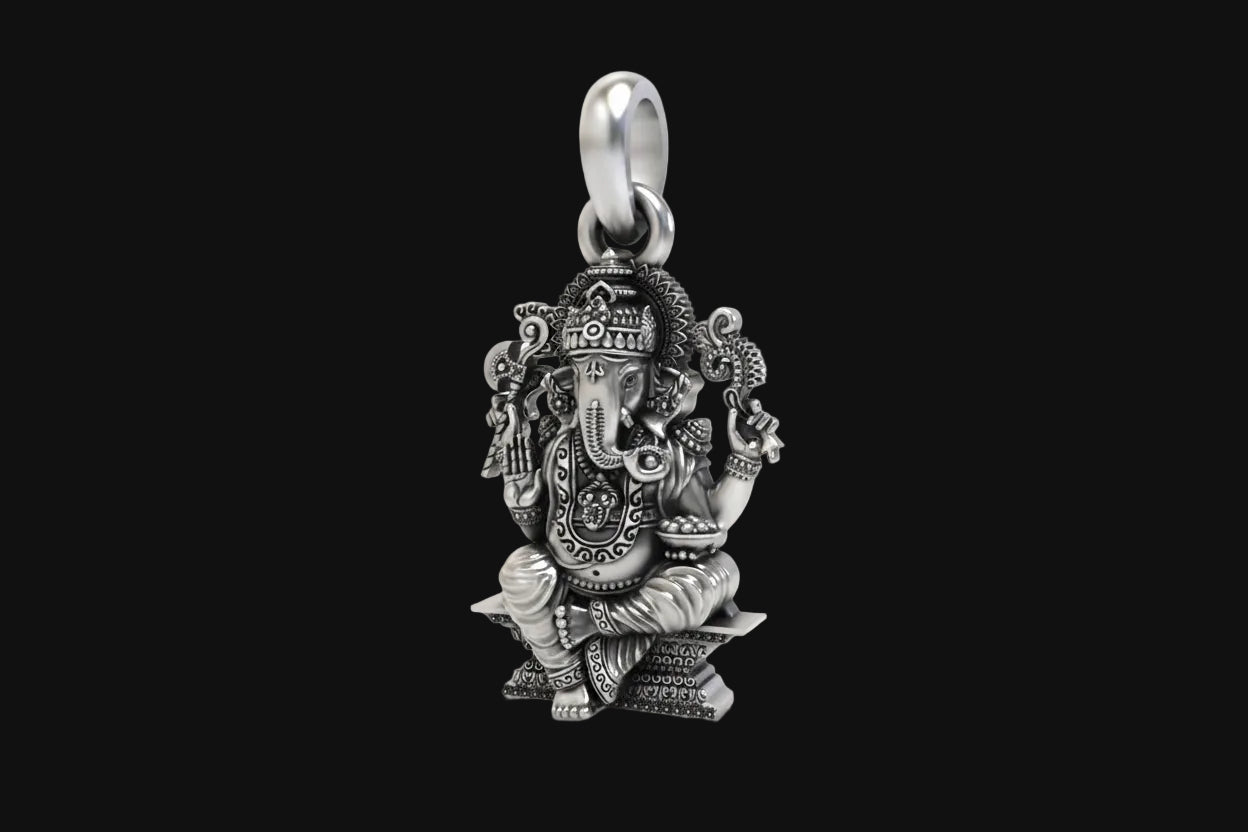 925 Silver Ganesha Pendant