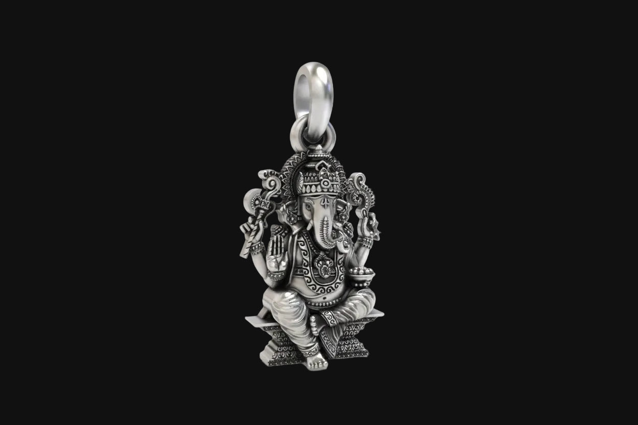 925 Silver Ganesha Pendant