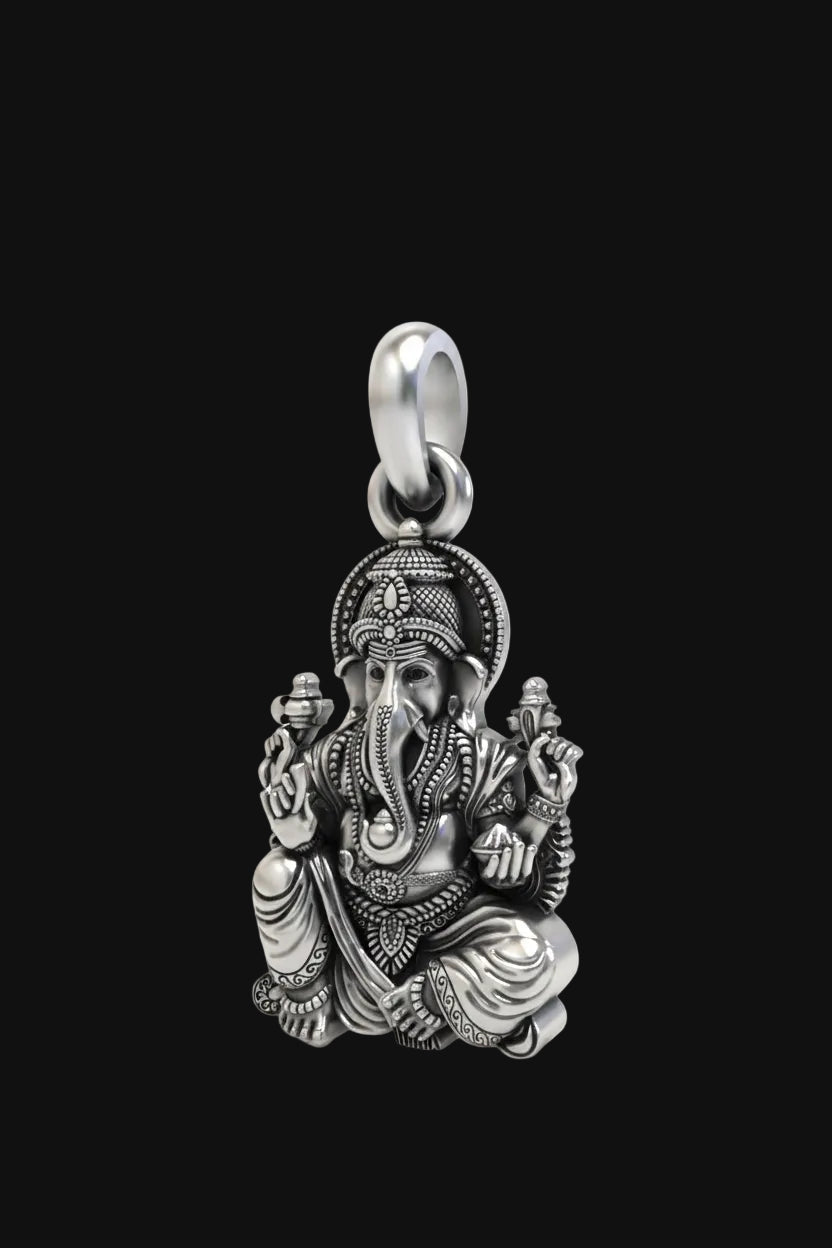 Silver Vakratunda ganesha Pendant