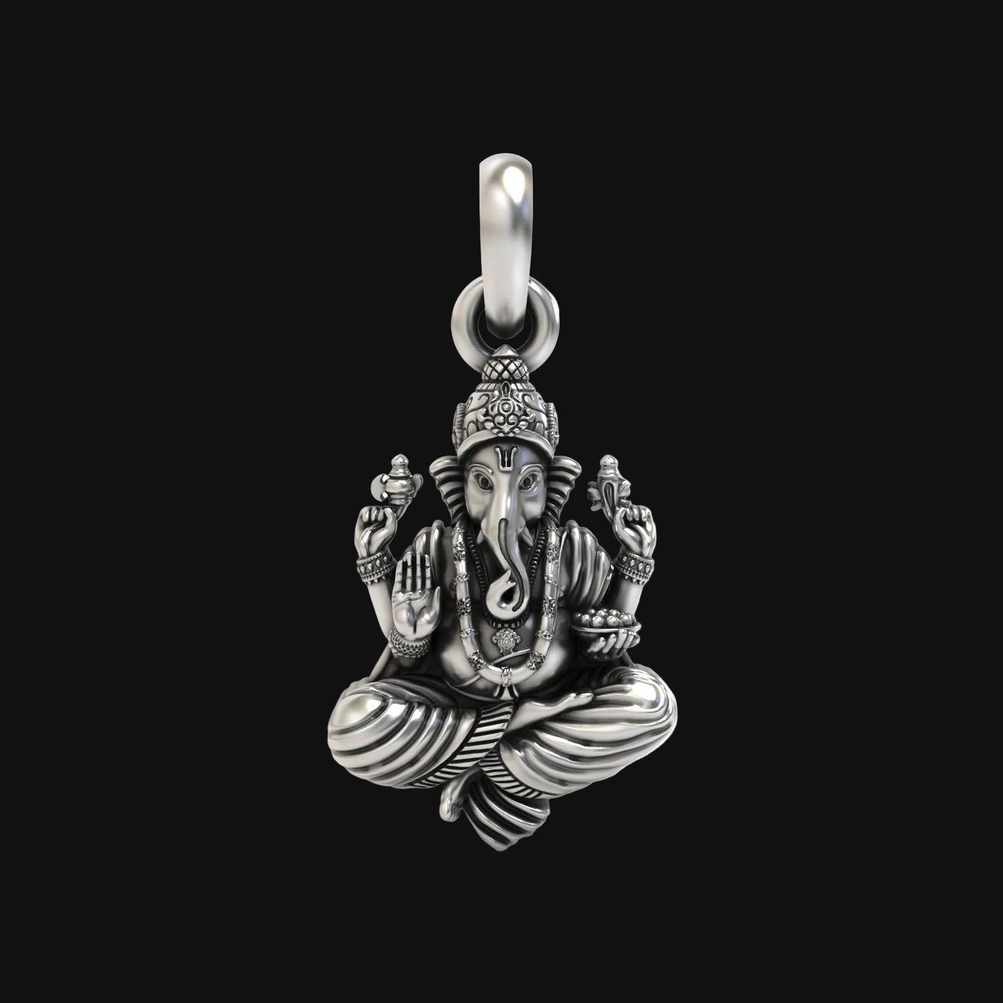 Silver Ganesh Pendant