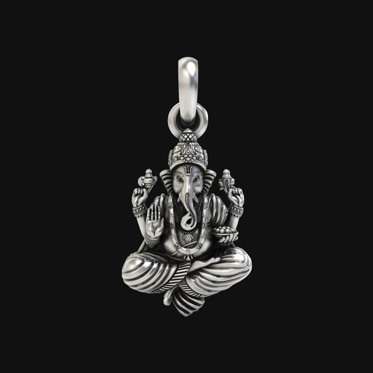 Silver Ganesh Pendant