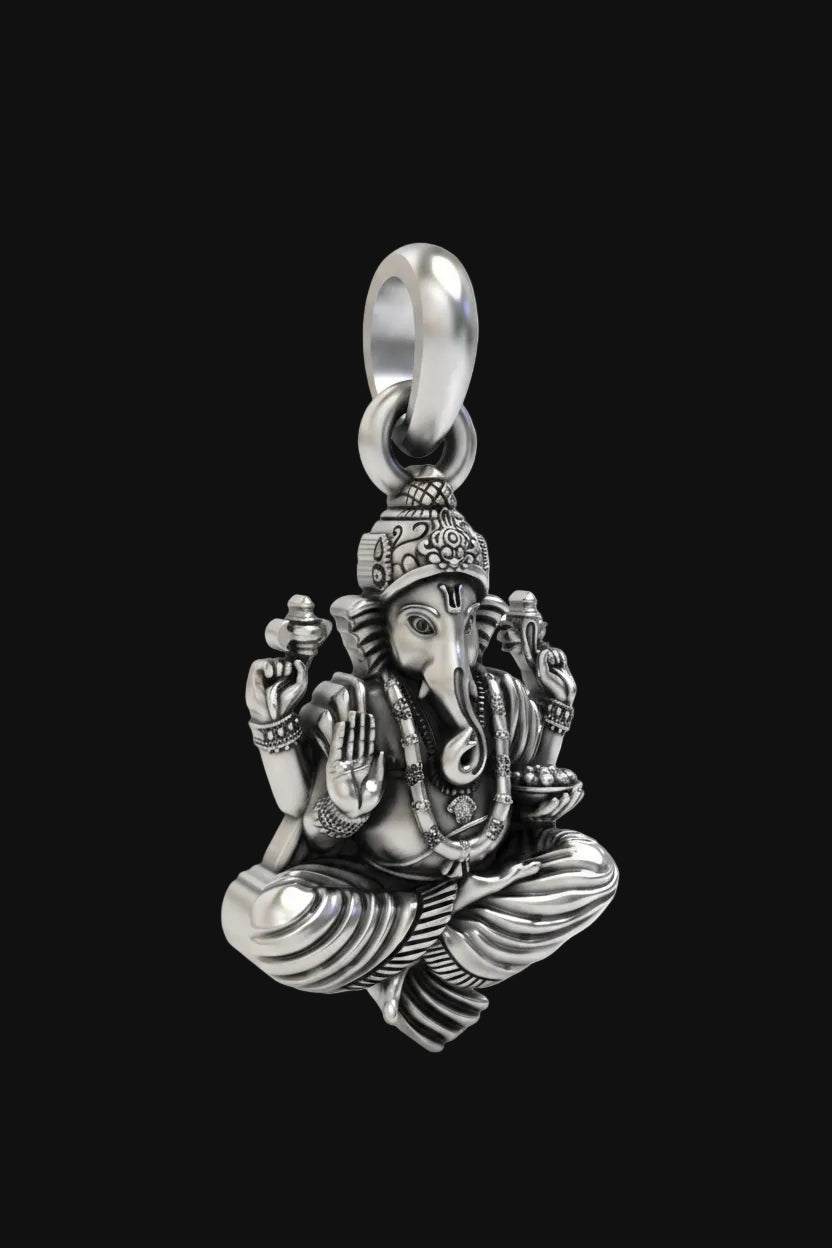 Silver Ganesh Pendant