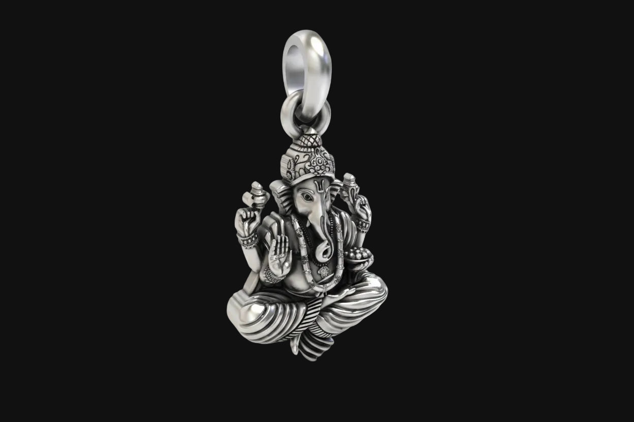 Silver Ganesh Pendant