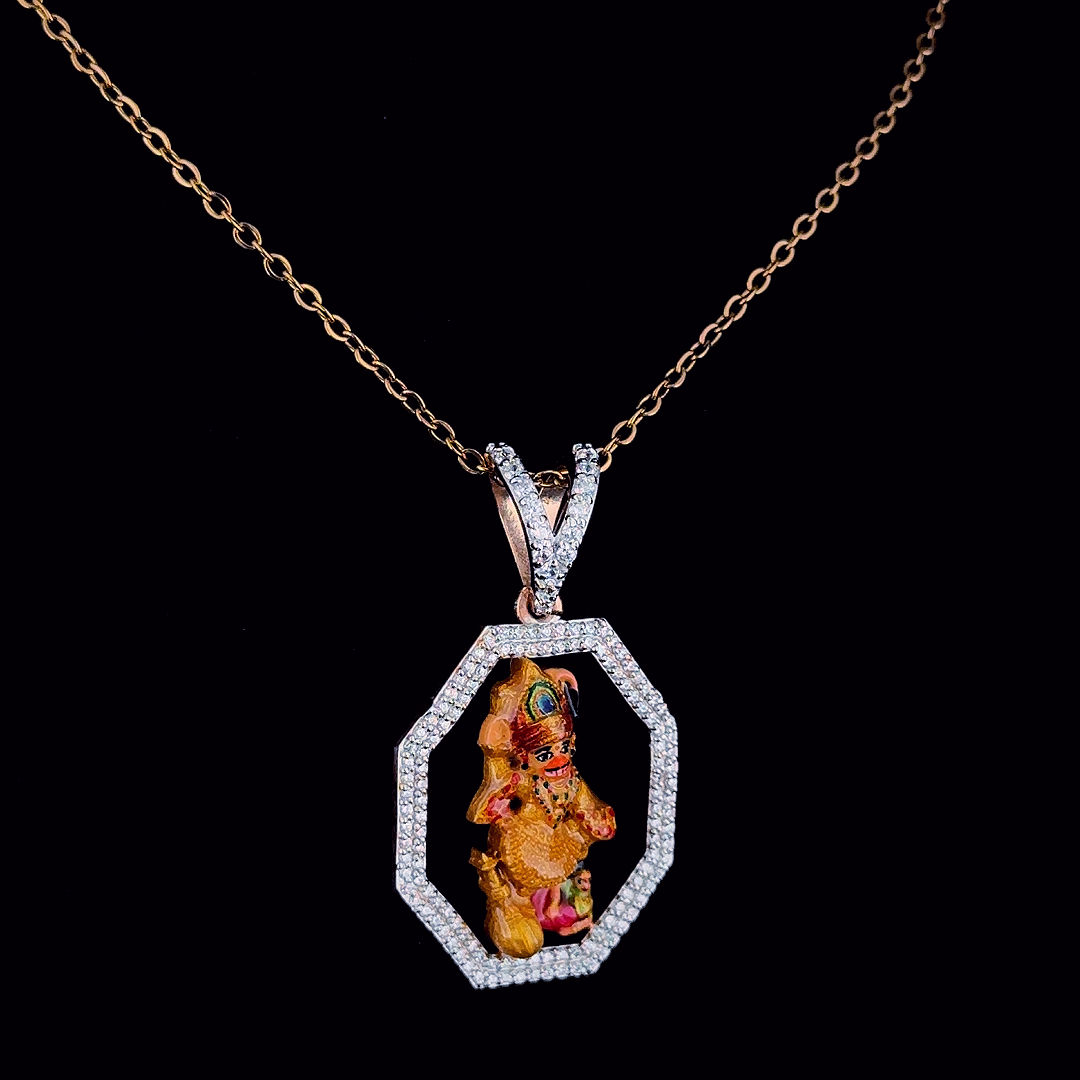 Shree Hanuman Ji Pendant in 925 Sterling Silver | MIYU JEWELS