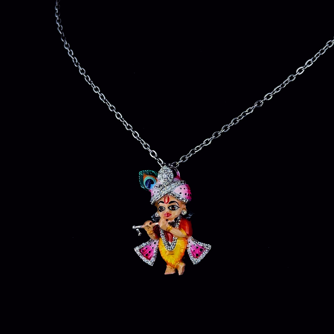 92.5 Silver Krishna  Pendent