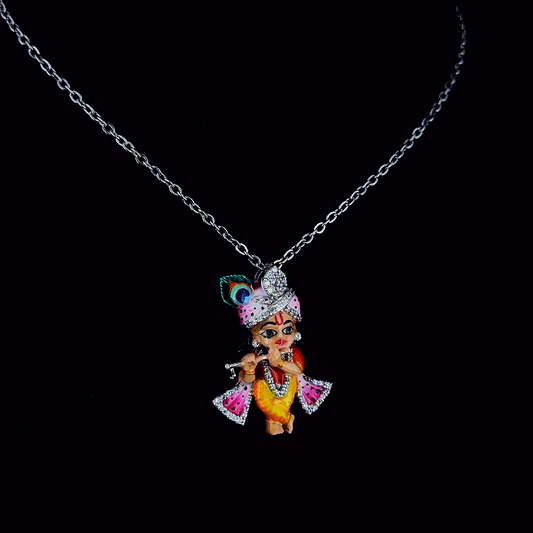 92.5 Silver Krishna  Pendent