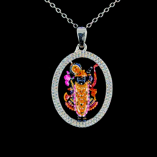 92.5 Silver Shreenathji Pendent
