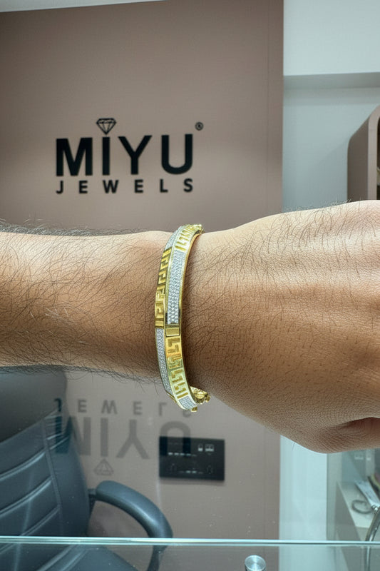 92.5 Silver men Two Tone Kada