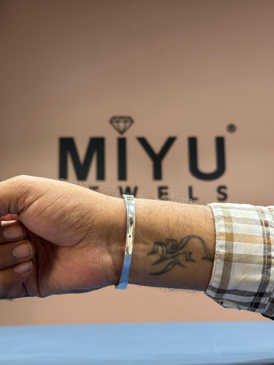 MIYU 925 Sterling Silver Iced-Out Luxury Bracelet for Men