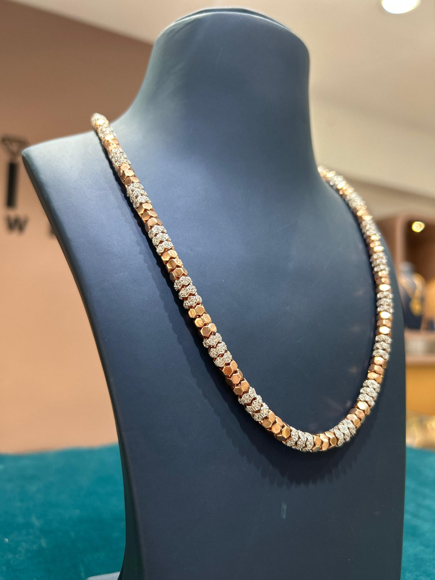 92.5 SILVER HONEYCAM MEN CHAIN